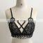 Sexy Lace net bra panty Soft Bra Push Up Deep V Straps Polka Dots Bralette beautiful bra sexy bra design latest fashion sexy bra