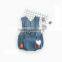 2017 wholesale super cute toddler playsuit cowboy printed straps climb clothes