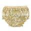 Wholesale Girls Sequin Shorts Newborn Baby Sequin Bloomers With Butterfly Knot