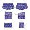 purple color new style print women's swim shorts