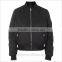 Plain Full Zip Winter Coat Rib Neck Formal Bomber Jacket Women