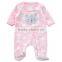 Boutique qualtity baby girl L/S 220g polar fleece romper