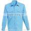 Thick solid fabric double pocket mens casual shirts