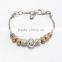 Fashion Ball Diamond With Gold Metal Jewelry Party Occasion Bracelets