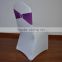 Purple spandex chair sash and chair cover for weddings