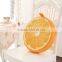 custom orange design shaped plush memory foam pillow
