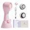 Pink CNV PRO Electric Face Brush Facial Brush Waterproof Sonic Cleansing System Portable Face Exfoliator Rechargeable