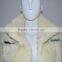 SJ062-01 Fur Cream Rabbit Fur Combined With PU Leather Jacket China