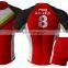 100% Polyester Red Custom Design Sublimation Rugby Jersey With Socks