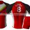 Red custom design sublimation rugby jersey with socks