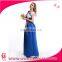 Beer Maid Peasant Dress Beer Maid Blue Garden Girl Fancy Dress Costume Long Octoberfest Beer Maid Costume