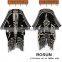 Spring knitwear women's jacquard sweater 3/4 sleeve poncho style cardigan