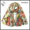 fashion magnetic geometric printed scarf , fashion magnetic scarf