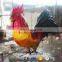 KAWAH Life-Size Animal Statue Rubber Material Realistic Rooster Model For Sale