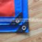 Birthday Design 260gsm Heavy Duty Blue / Orange PE Tarpaulin / Poly Tarp With Reinforced Corner and Rivet For Cover