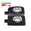 Printed logo black magic tape EVA ski straps with woven pull tab