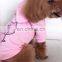 Cute cat Dog Clothes pink piggy embroider Pet Hoodies puppy apparel with ear
