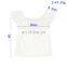 Wholesale 100% cotton baby shirt solid white color off shoulder lace top