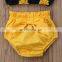 Fashion Girl Sunflower clothing kids Outfits Sets Summer Toddler Baby Clothes