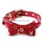 Kimono PU Leather Cat Collar With Bowtie & Bell Charming Collar for Kitty Puppy Adjustable