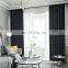 Wholesale modern black checkered printed house ready made all sun shading curtain for hotel livingroom and bedroom