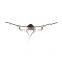 Creative line acrylic ceiling lamp hot bedroom lamp