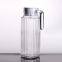 HOT SELLING 1.1L CLEAR GLASS WATER JUG WITH HANDLE AND PLASTIC COVER LID FOR DAILY TABLEWARE