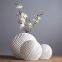 Tree Leaf Nordic Style Large White Green Ceramic Vase Art Decoration For Showroom Living Room