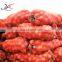 red color 50*80cm pp mesh bag for packing onion potato and garlic