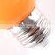 B22 plastic base of LED G45 color light bulb 1W E27 / B22 , PC cover , IP45 , CE & ROHS