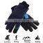 HDD in stock custom PU grip palm polar fleece winter work out playing gloves