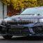 For BMW 3 series double slats  glossy  black ABS car grilles G20 G28 Front girlle