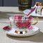 European coffee cup and saucer English creative fashion ceramic tea cup set