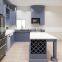 modular kitchen cabinet manufacturers wholesale dark blue solid wood kitchen cabinets