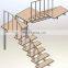 New arrival aluminum stainless steel stair stringers/modern straight staircase/marble step stairs