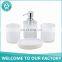 Free sample MOQ 100pcs hotel tooth brush holder plastic bathroom accessories set
