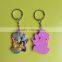 2015 China OEM manufacturer promotional 2d 3d custom soft PVC rubber keychain with SEDEX certified
