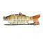 Best Selling Soft Ice Lures Fish Set 6 Segments Multi-color Hard Body Fishing Lure Customized 3D Plastic fishing lures