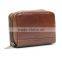 high quality handmade genuine leather accordion style card case card holder wallet full zip around