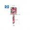 locksmith supplies Custom Color sublimation white blank keys for house Door