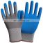 15 Gauge Nylon Wrapped Spandex Lining Disposable Foam Dipped Nitrile Glove