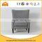 modern general use wing back sofa chair with grey fabric