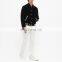 100% Polyester Satin Varsity Bomber Baseball Winter Jacket Woodland Men Jacket