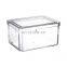 Wholesale 4pieces set rectangular plastic crisper set Refrigerator Food storage Containers Organizer