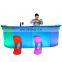 Illuminated Led Bar Counter Wholesale Shenzhen Outdoor Furniture Led Lighted Bar Counter Used Table Chair for Sale