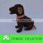 decorative handwoven garden rattan dog