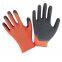 Factory Wholesale 13 gauge nylon liner red latex palm coated gloves