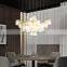 Post-modern Alabaster Chandelier Contemporary-style Lamp Nordic Simple Natural Marble Chandelier for Living Room