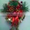 Christmas Decoration Garland Flower, Hanging Straw Wreath