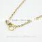 2015 Fashion Conch Design Crystal Pearl Pendant Necklace Golden Long Thin Chain Necklace